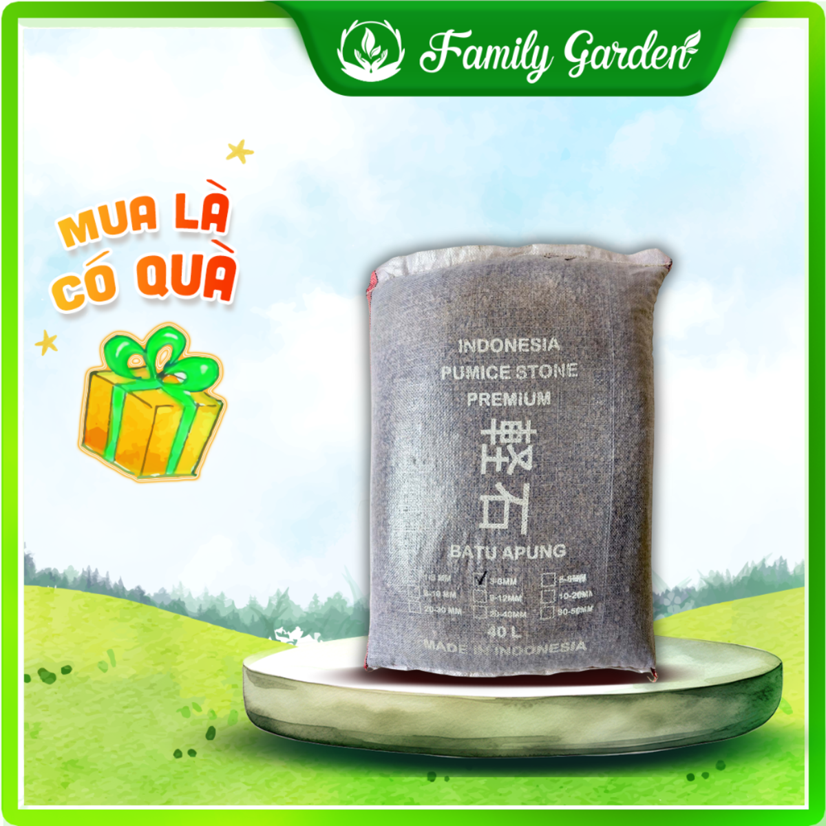Bao 40L-45L đá bọt (Pumice Stone) - Độc quyền Family Garden