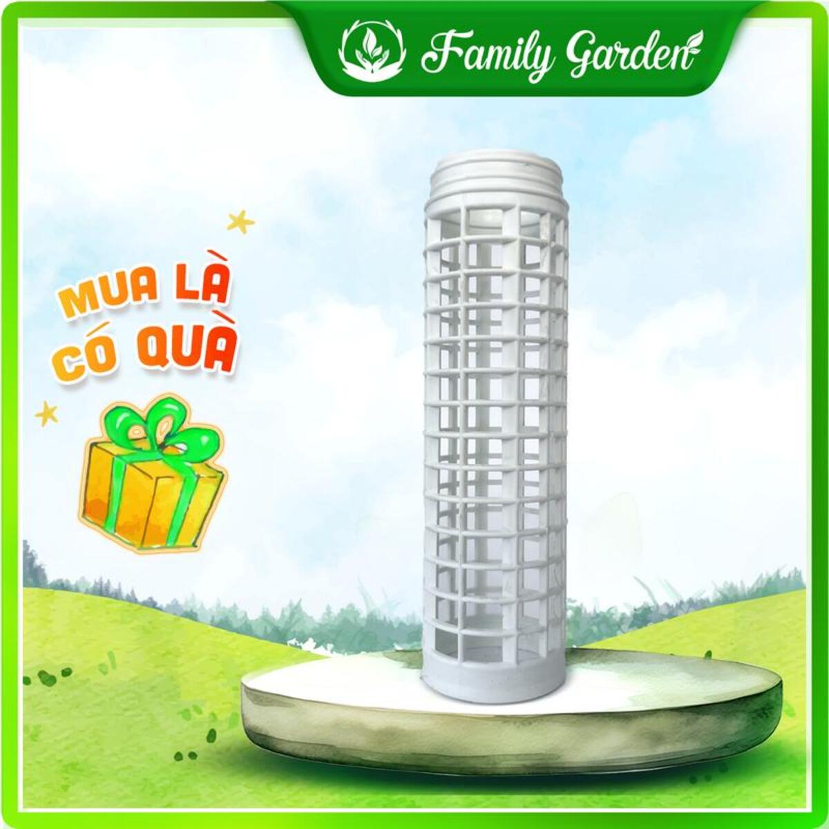 Trụ nhựa có khớp nối trắng THAKICO - Độc quyền Family Garden